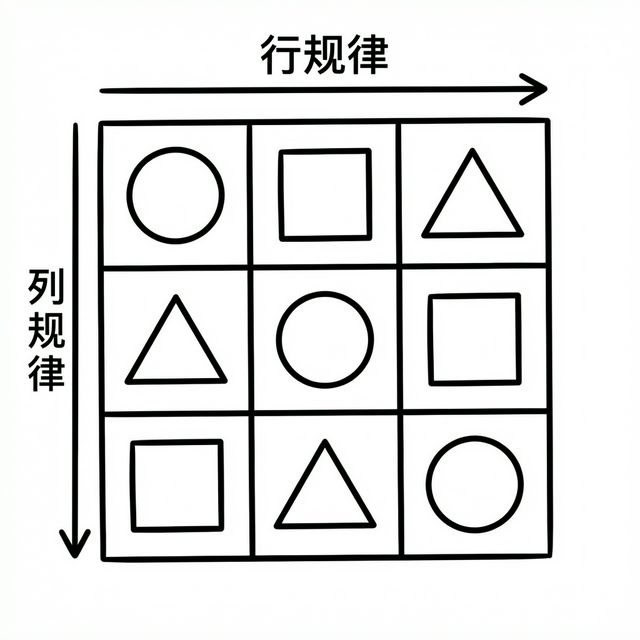 九宫格规律示意图